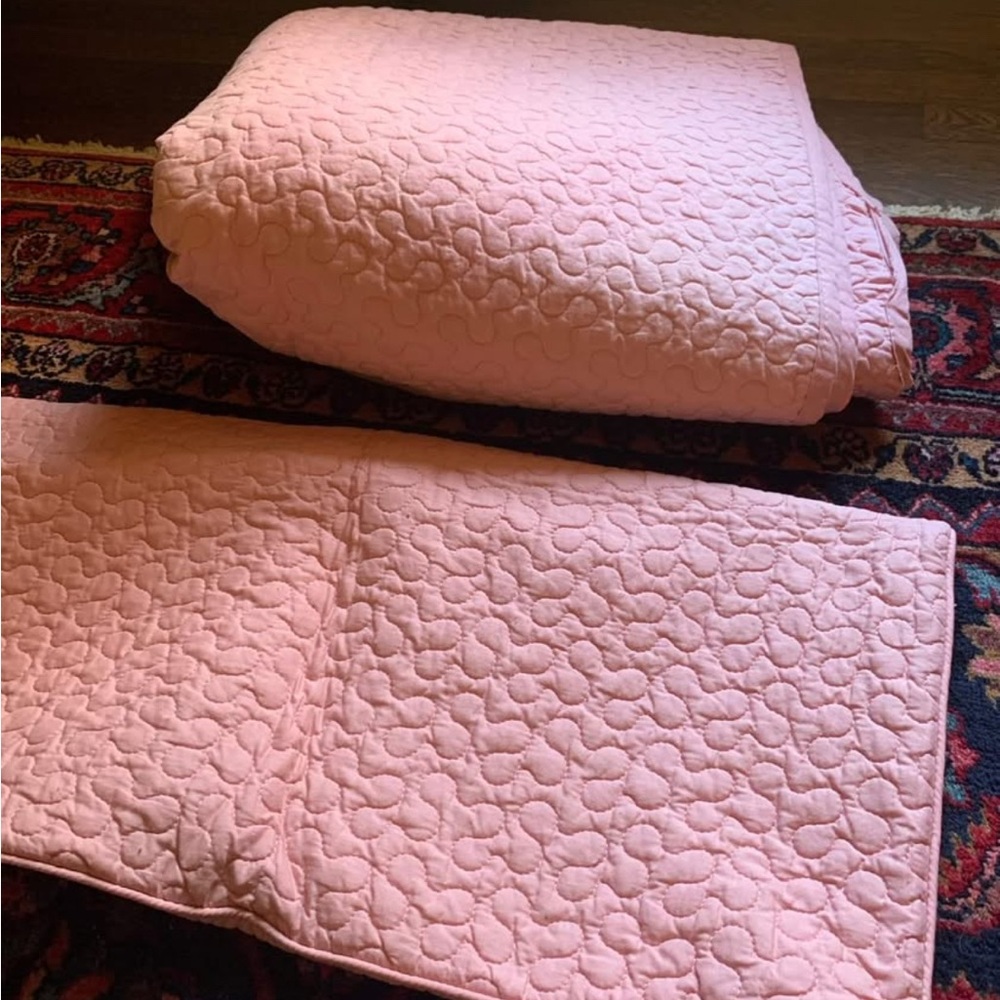 IKEA Soft Pink Quilted Bedding